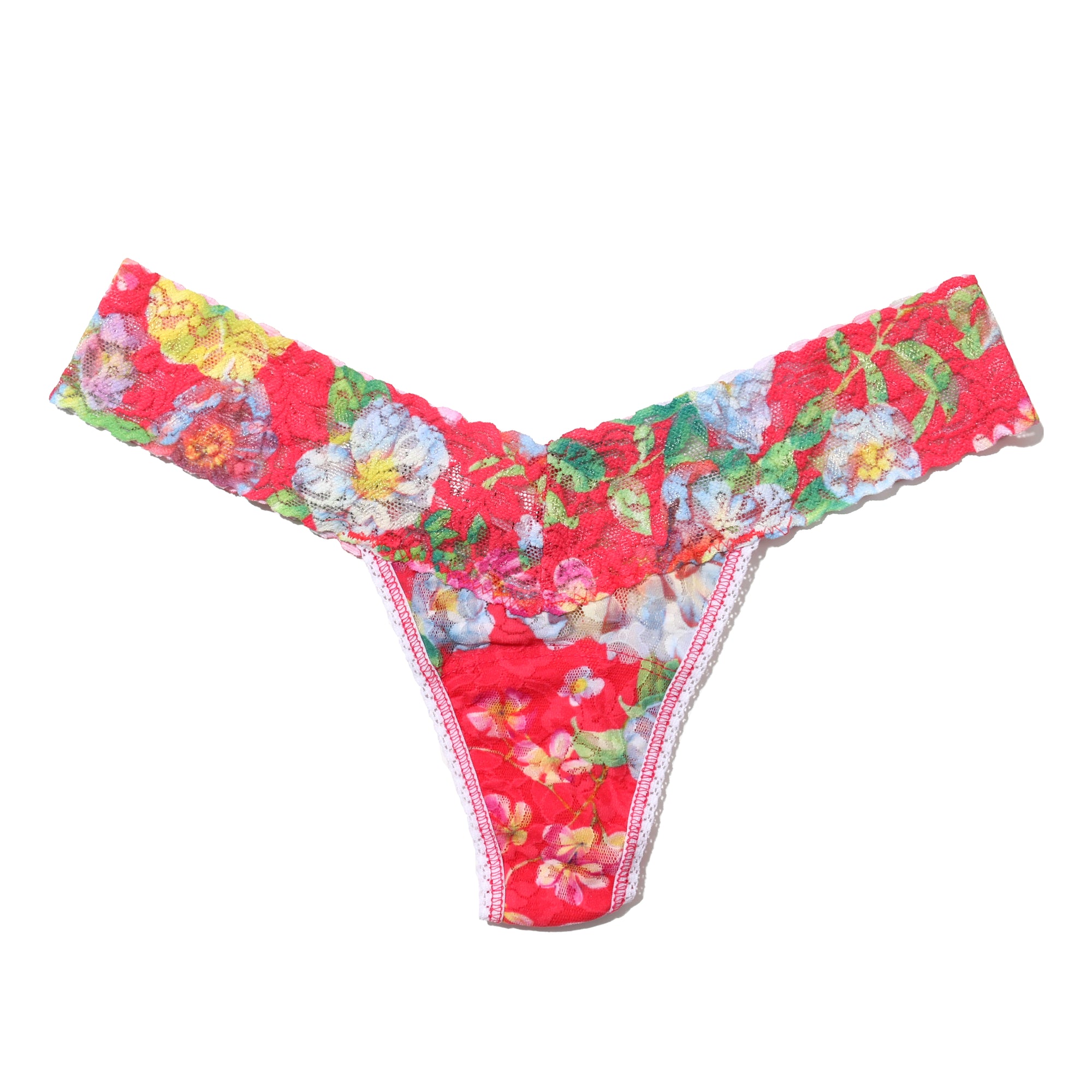 Signature Lace Low Rise Thong | Superbloom