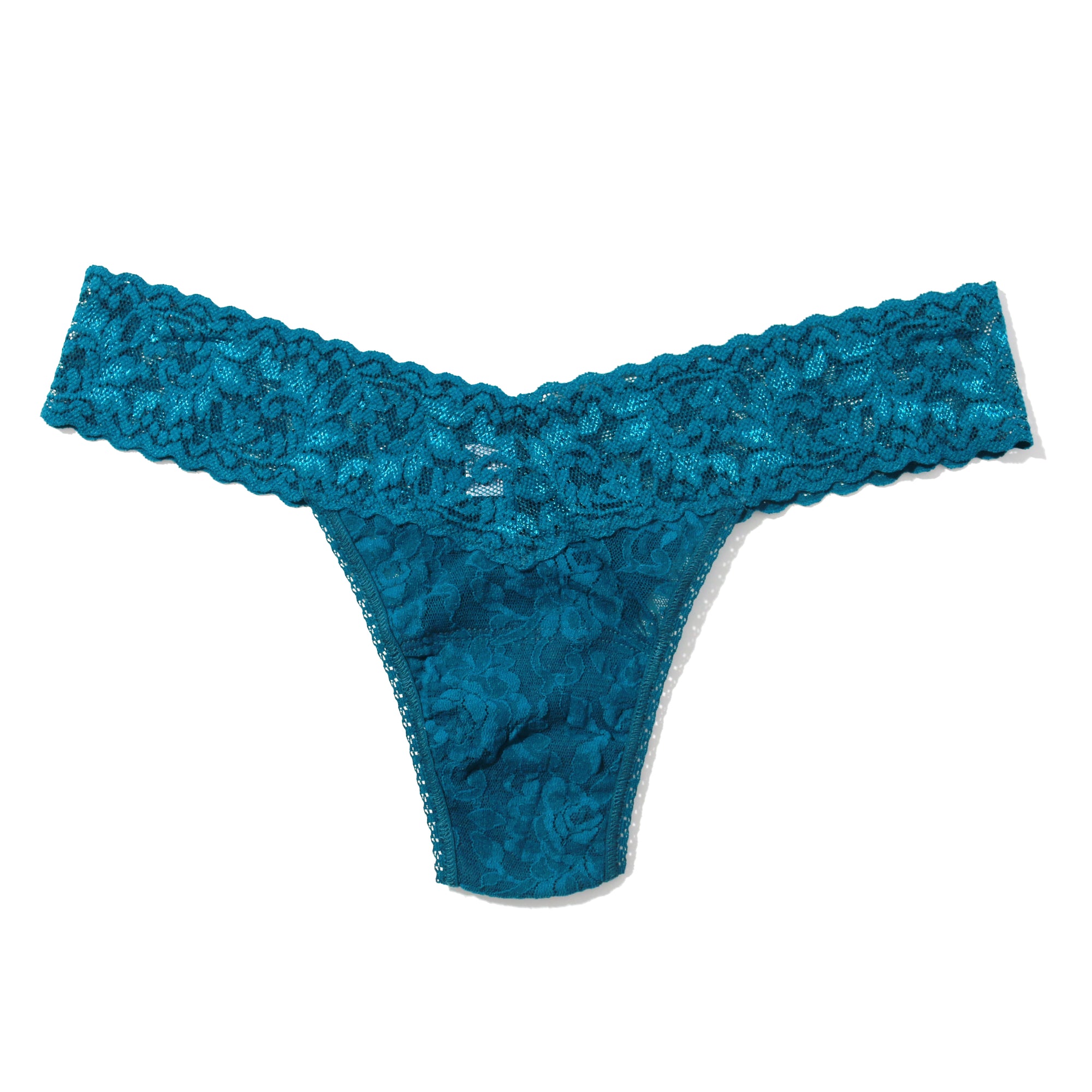 Signature Lace Low Rise Thong | North Pole (Green)