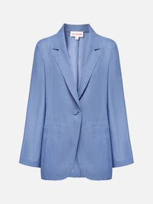 Straight-cut Blazer | Blue