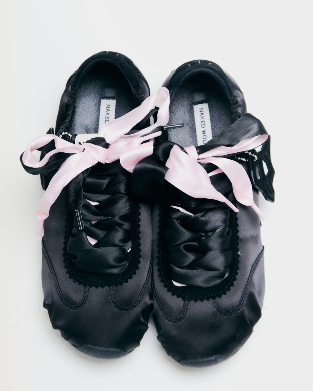 Womens | Adorable Satin Sneaker | Black
