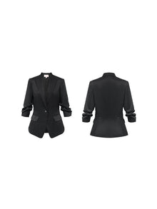 Mulberry Silk Blazer | Black