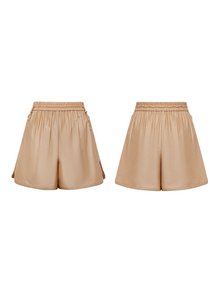 Silk Quark Shorts | Khaki