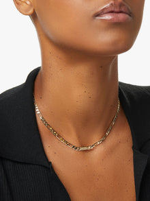 Ana Luisa Necklaces Layered Necklace Curb Chain Necklace Jusuf Gold