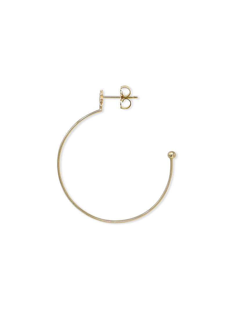 Icon Starburst Hoops | Diamonds | 14K Yellow Gold