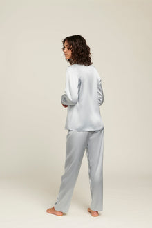 GINIA Silk Pajama - Pearl Blue