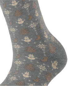 Womens | Merry Party Socks | Light Grey