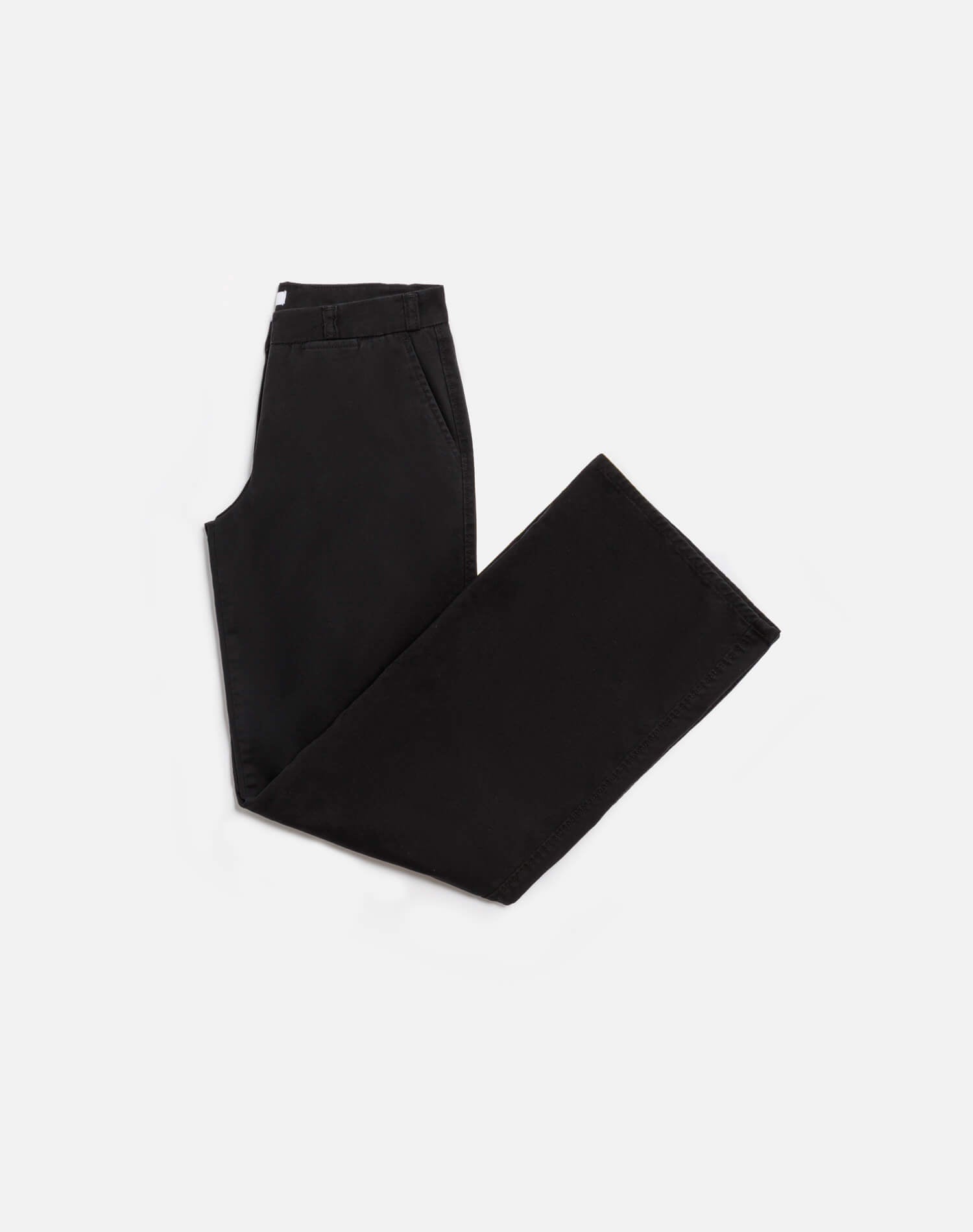 Womens | Mid Rise Wide Leg Trouser | Washed Black
