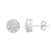 1.50 CT Round Natural Diamond | Studs Earrings | 14K White Gold | H Color | VS-I Clarity