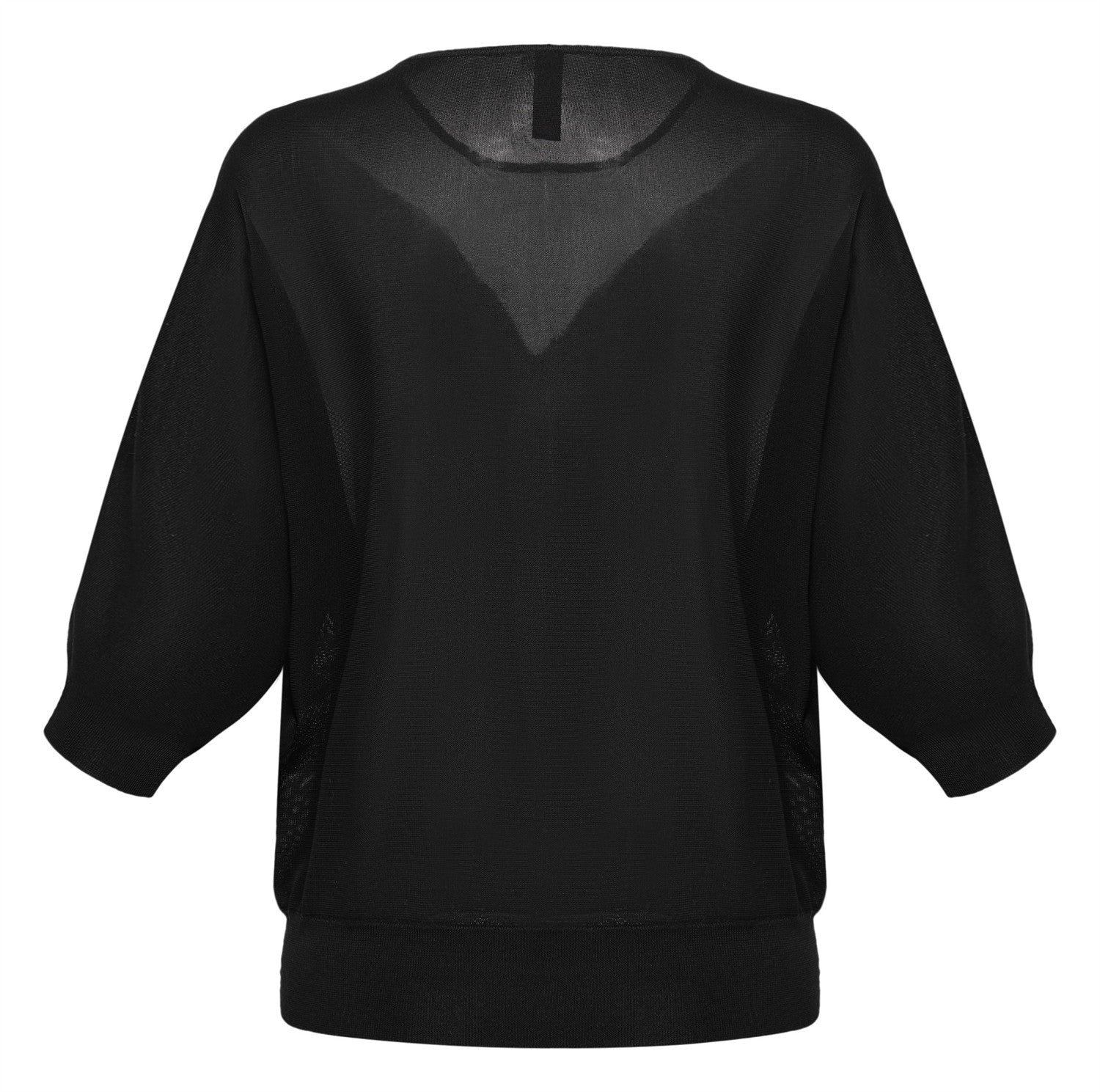 Mulberry Silk Raglan Sleeve Starry Sky Blouse | Black