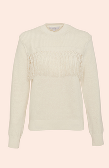 Fringe Detail Sweater | Ivory