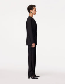 Another Tomorrow Tuxedo Jacket in Black – Wool Women's Jacket
