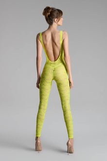 Backless Jumpsuit - Flashback Neon | Yellow