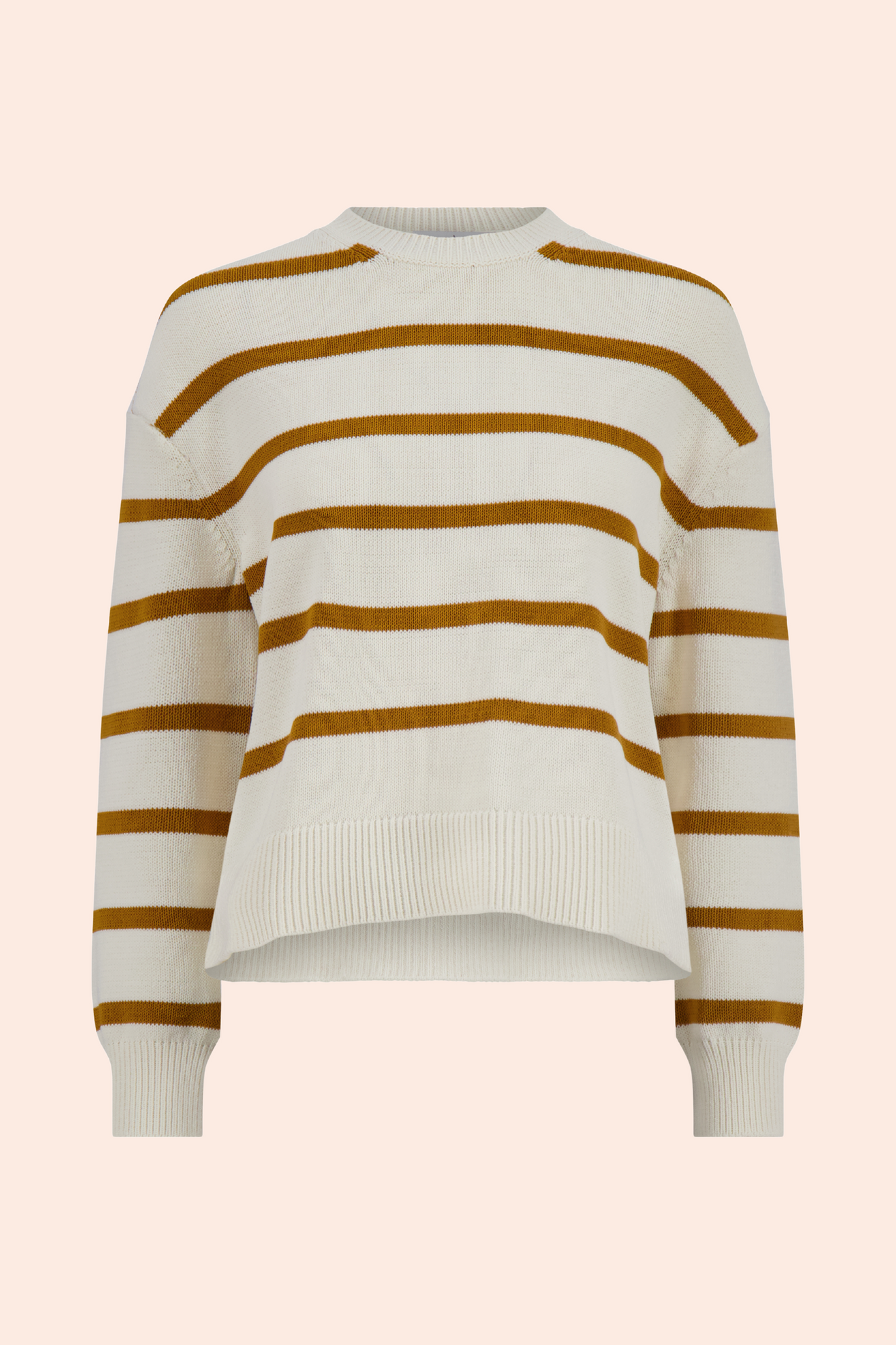 Striped Crewneck Sweater | Ivory