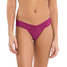 Flora Lace Low Rise Thong | Picking Plums (Pink)