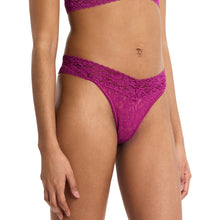 Flora Lace Original Rise Thong | Picking Plums (Pink)