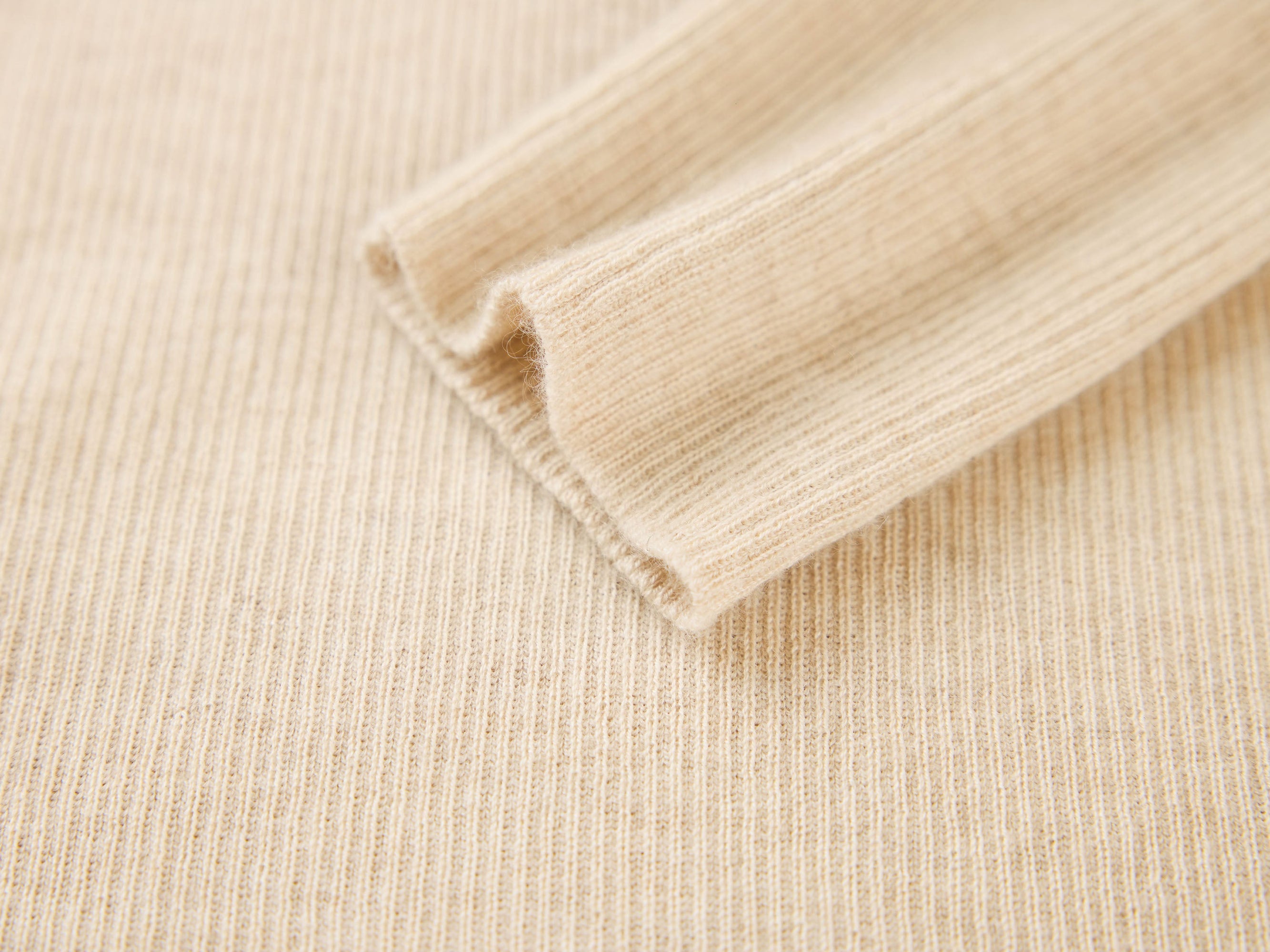 Cashmere Seamless Base Layer Top | Camel