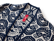 Cross-Front Knitted Cardigan | Navy