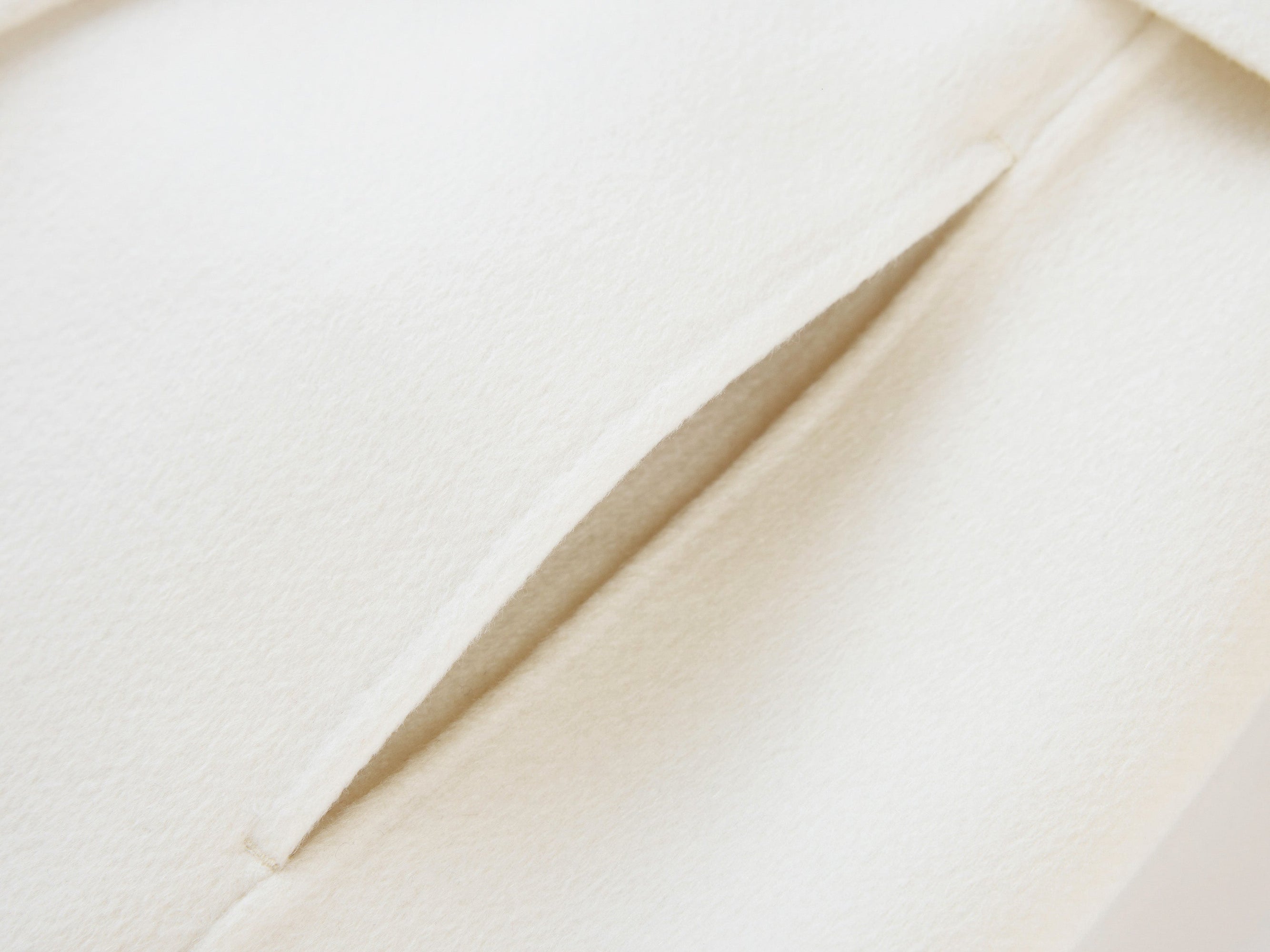 Thin-Strap Cashmere Coat | White