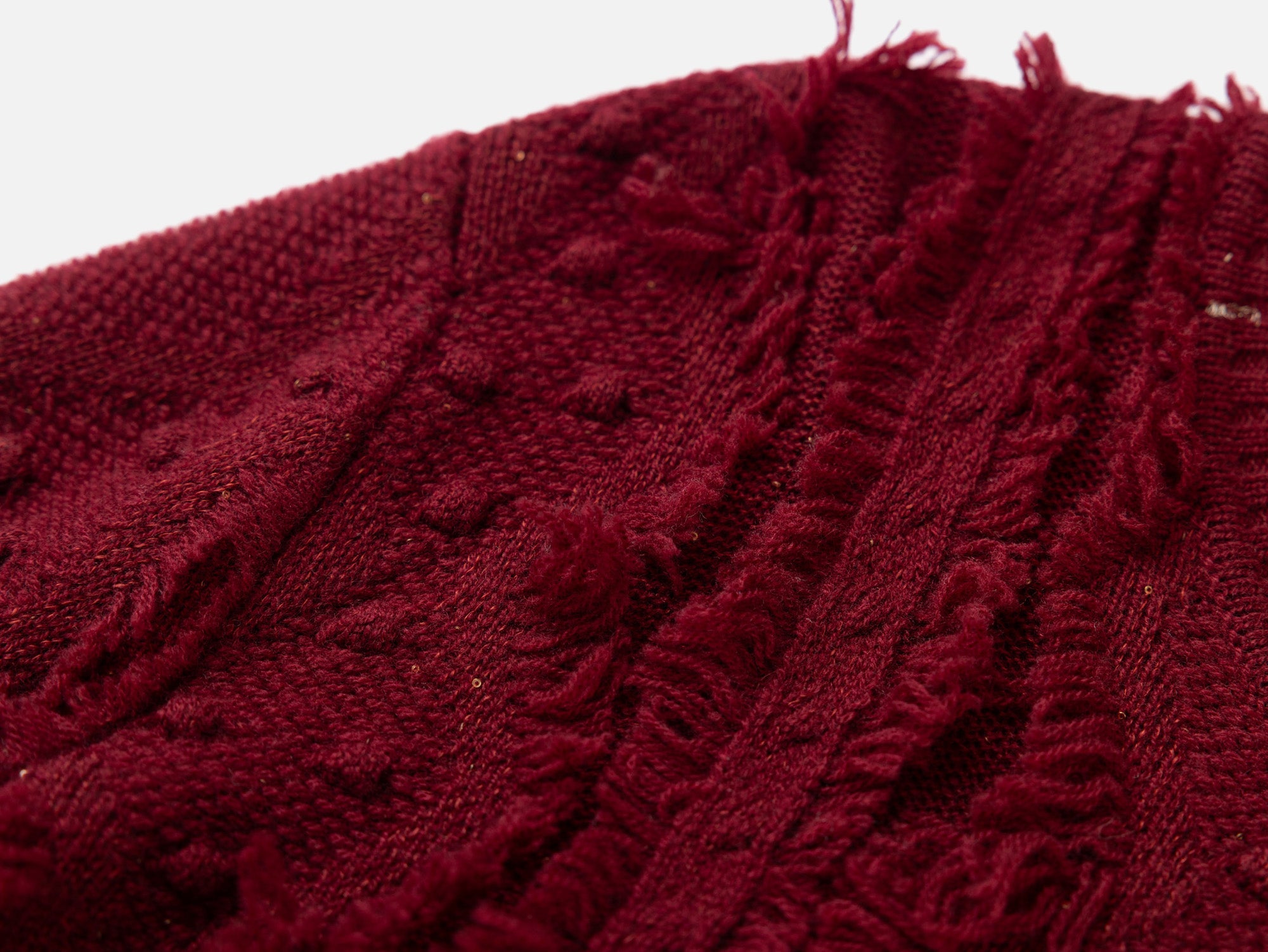 Knit Sweater | Wine Red