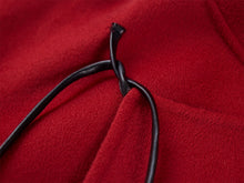 Cashmere-Wool Double-Faced Coat | Red