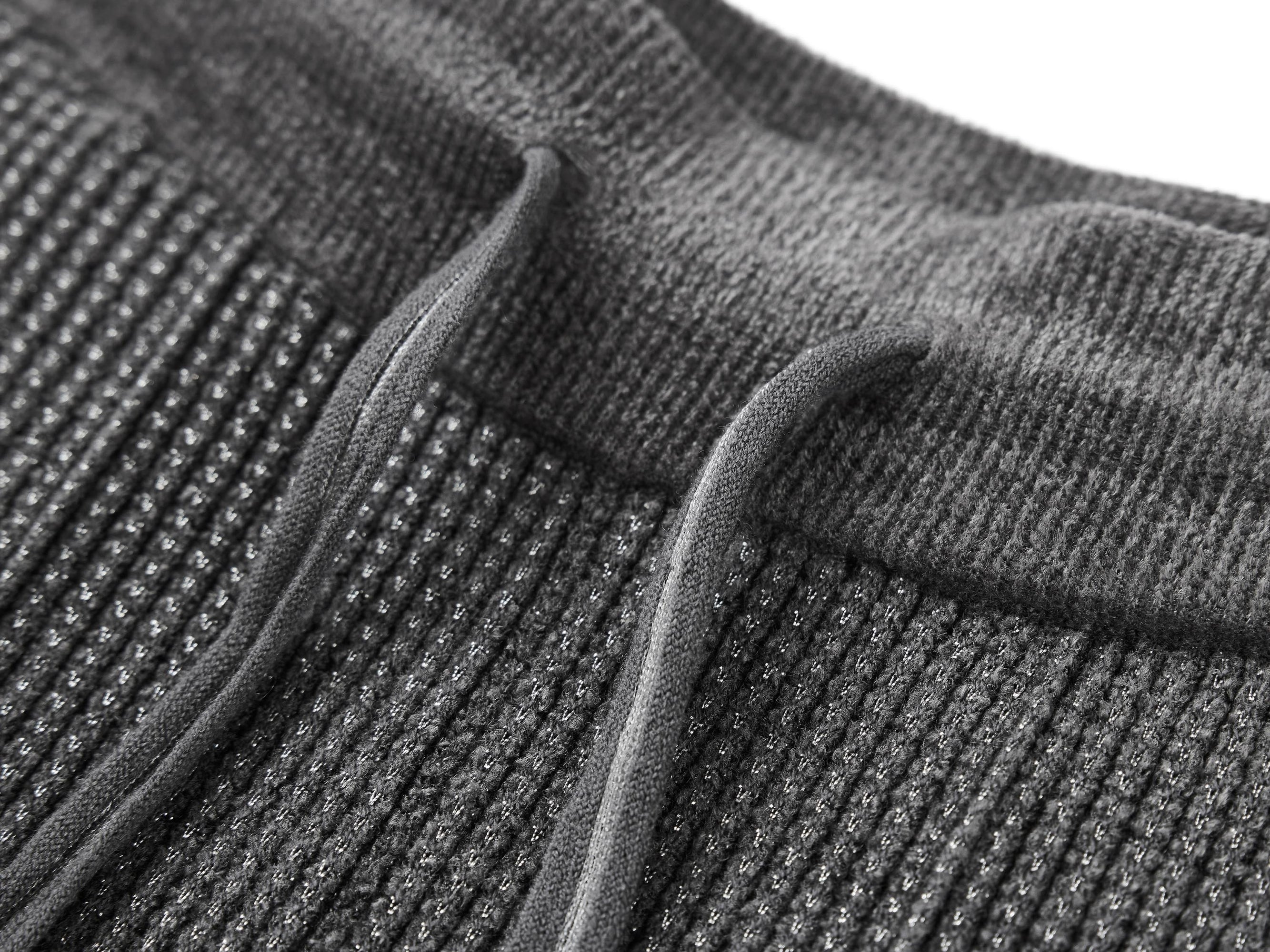 Ribbed Knit Pants | Grey