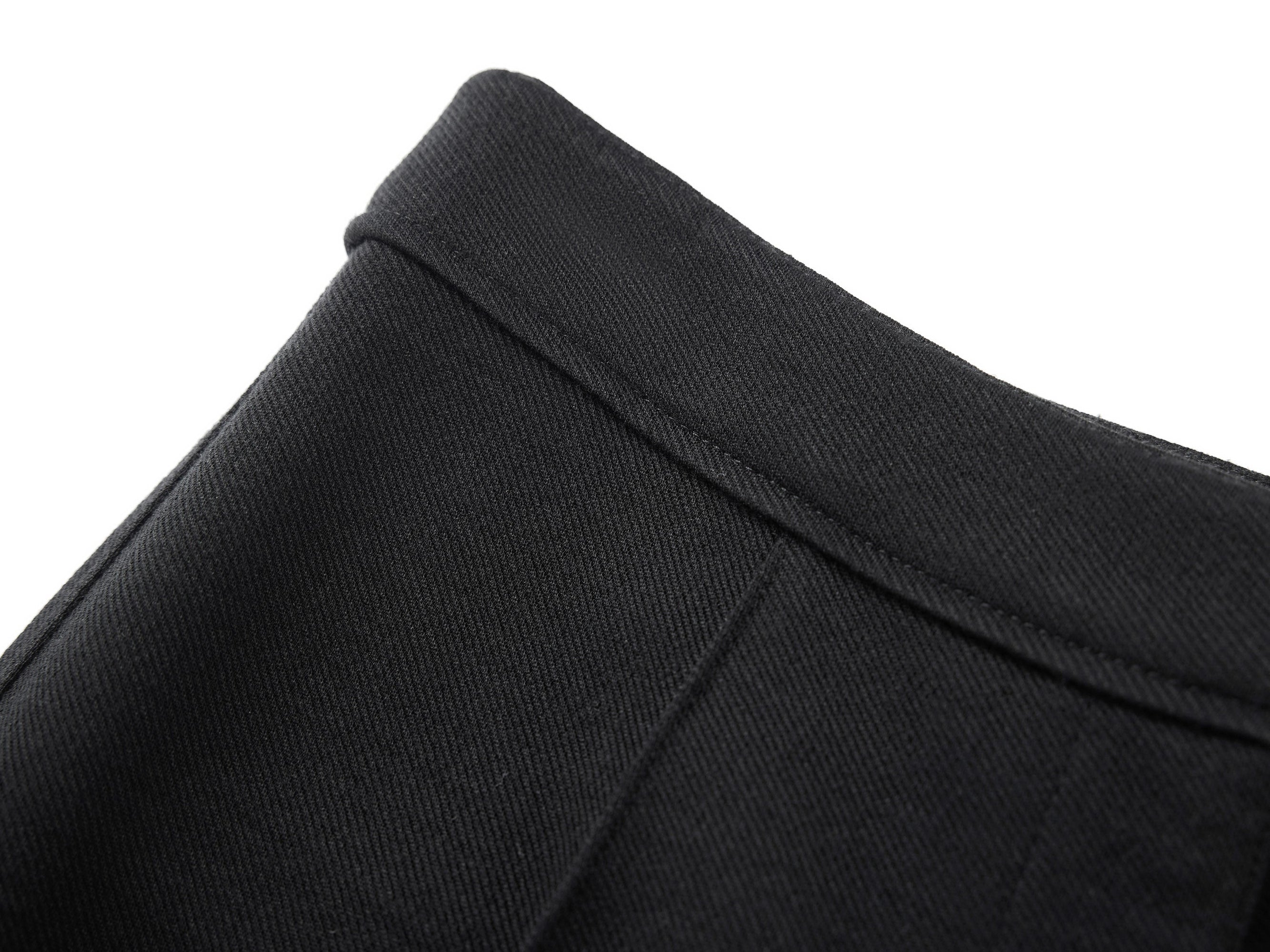 High-Waist Flared Leg Trouser | Black