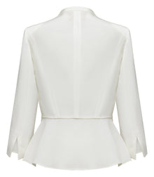 Heavyweight Silk Jacket | White