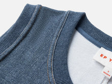 Sleeveless Faux Denim Dress | Blue