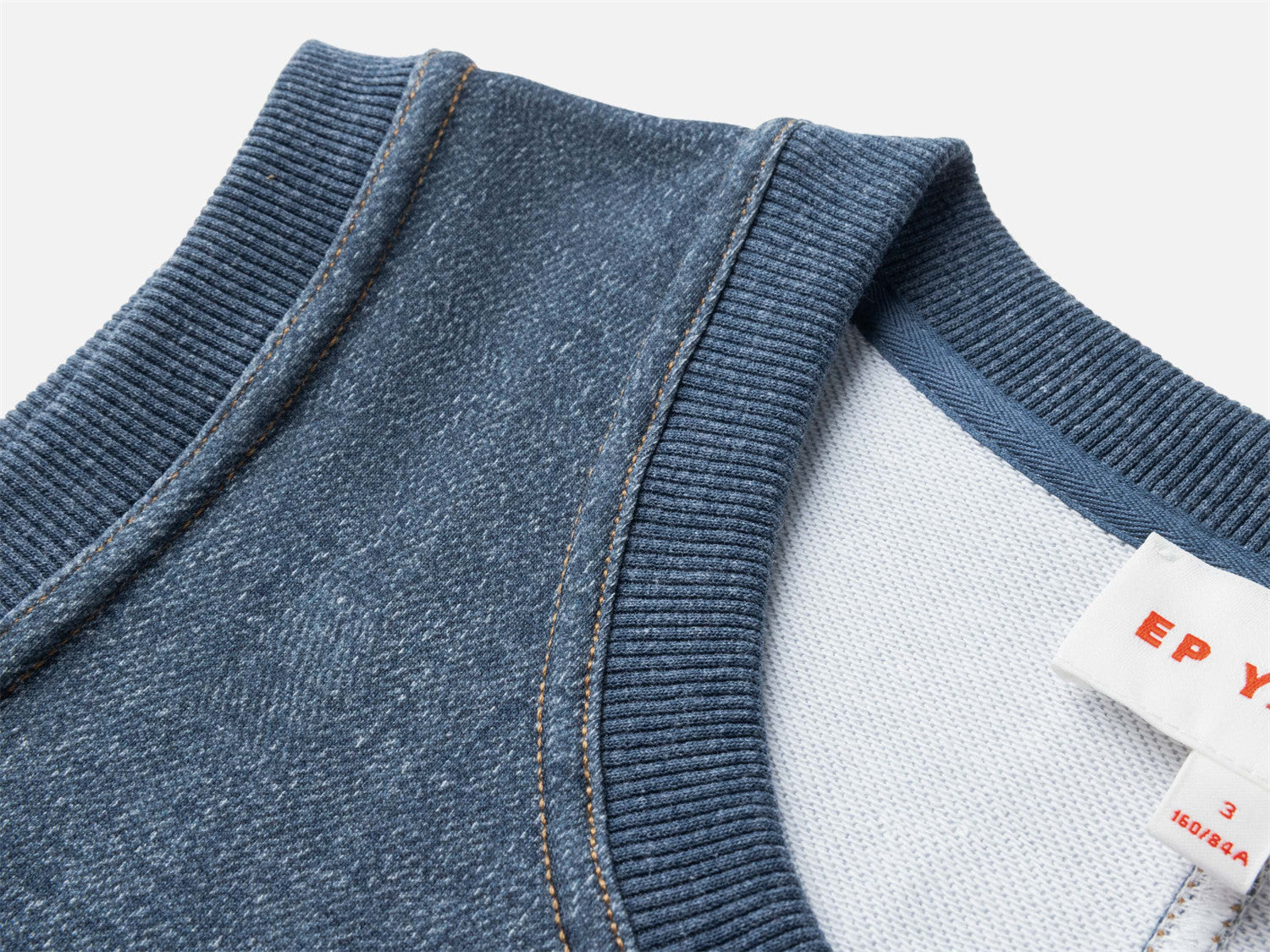 Sleeveless Faux Denim Dress | Blue