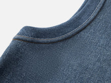 Sleeveless Faux Denim Dress | Blue