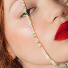 Natural Multi Faceted Opal Necklace