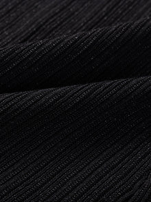 V-neck Knitted Vest | Black