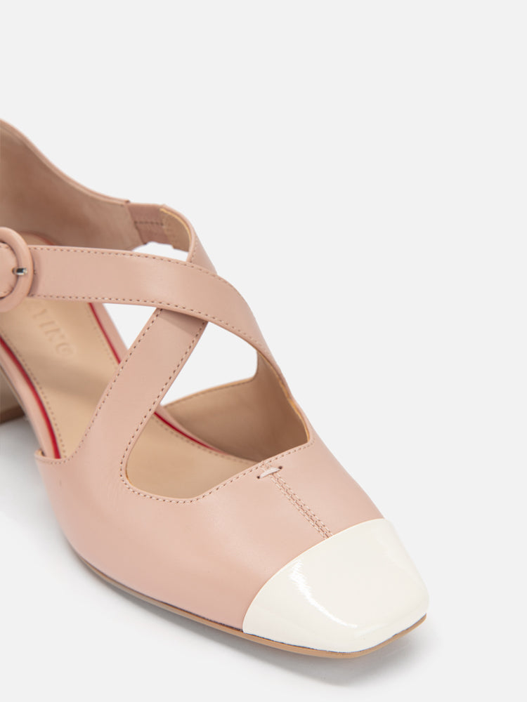 Little Chanel-style Mary Jane Shoes | Pink