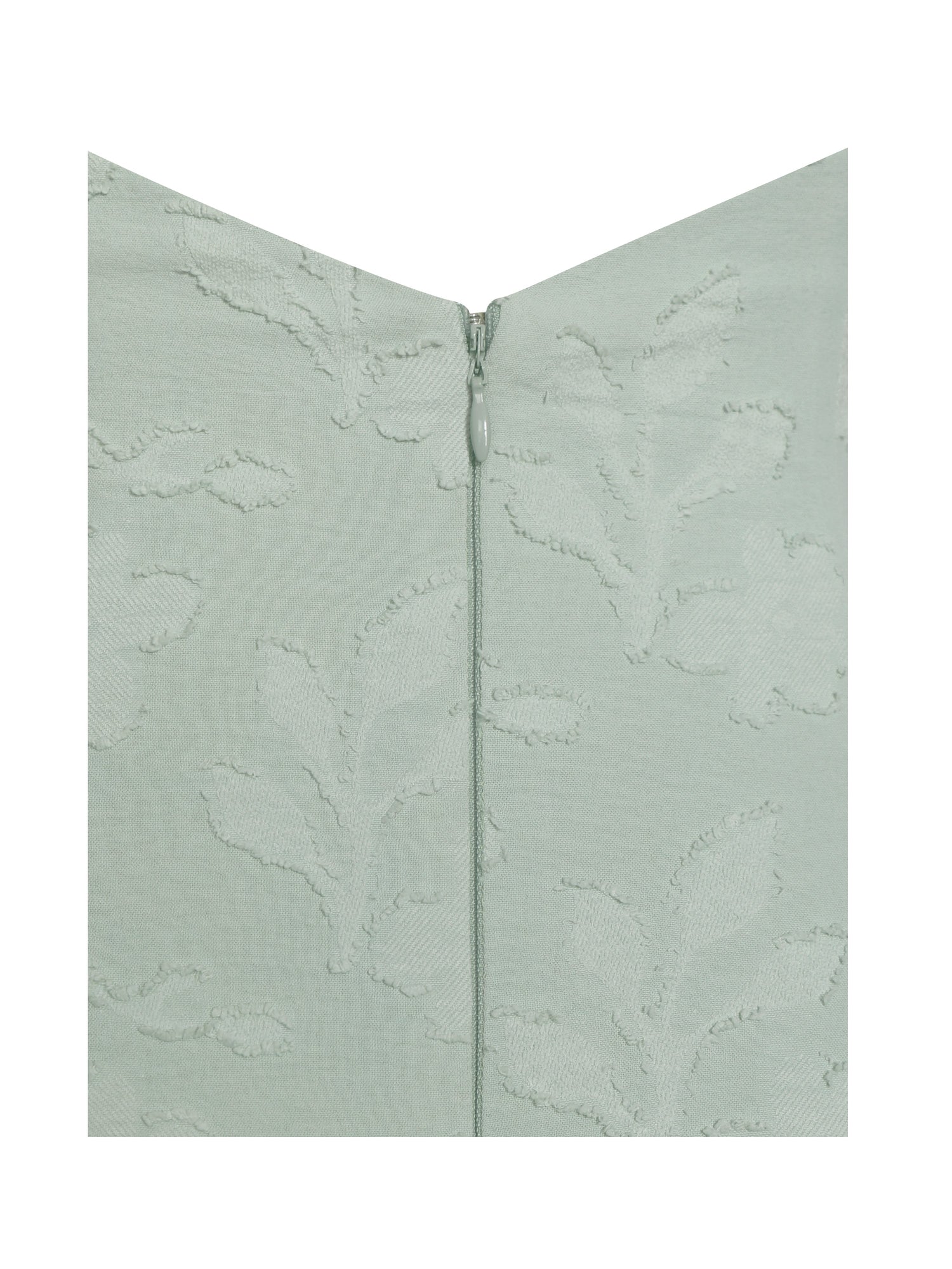 Magda Deep V Neck Halter A-line Midi Dress | Mint Green