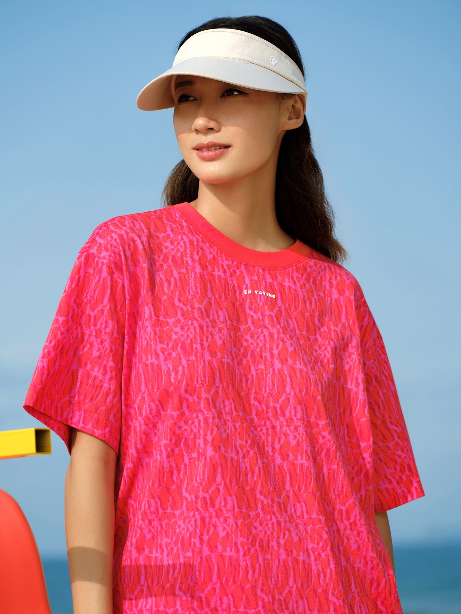 Loose Fit Pure Cotton Short-sleeve T-shirt | Red