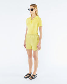 Womens | Hatti Merino Wool Polo | Lime