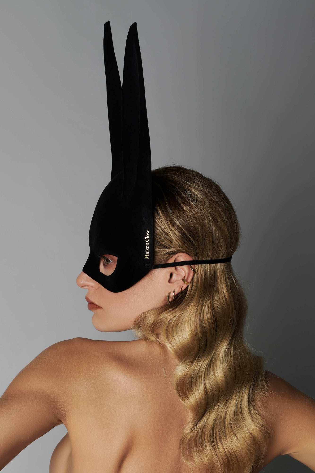 Bunny Mask With Tail - Les Fetiches | Black