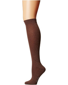 Womens | No. 1 Lurex Knee-High Socks | Praline