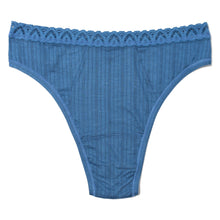 High Cut Thong | Storm Cloud Blue