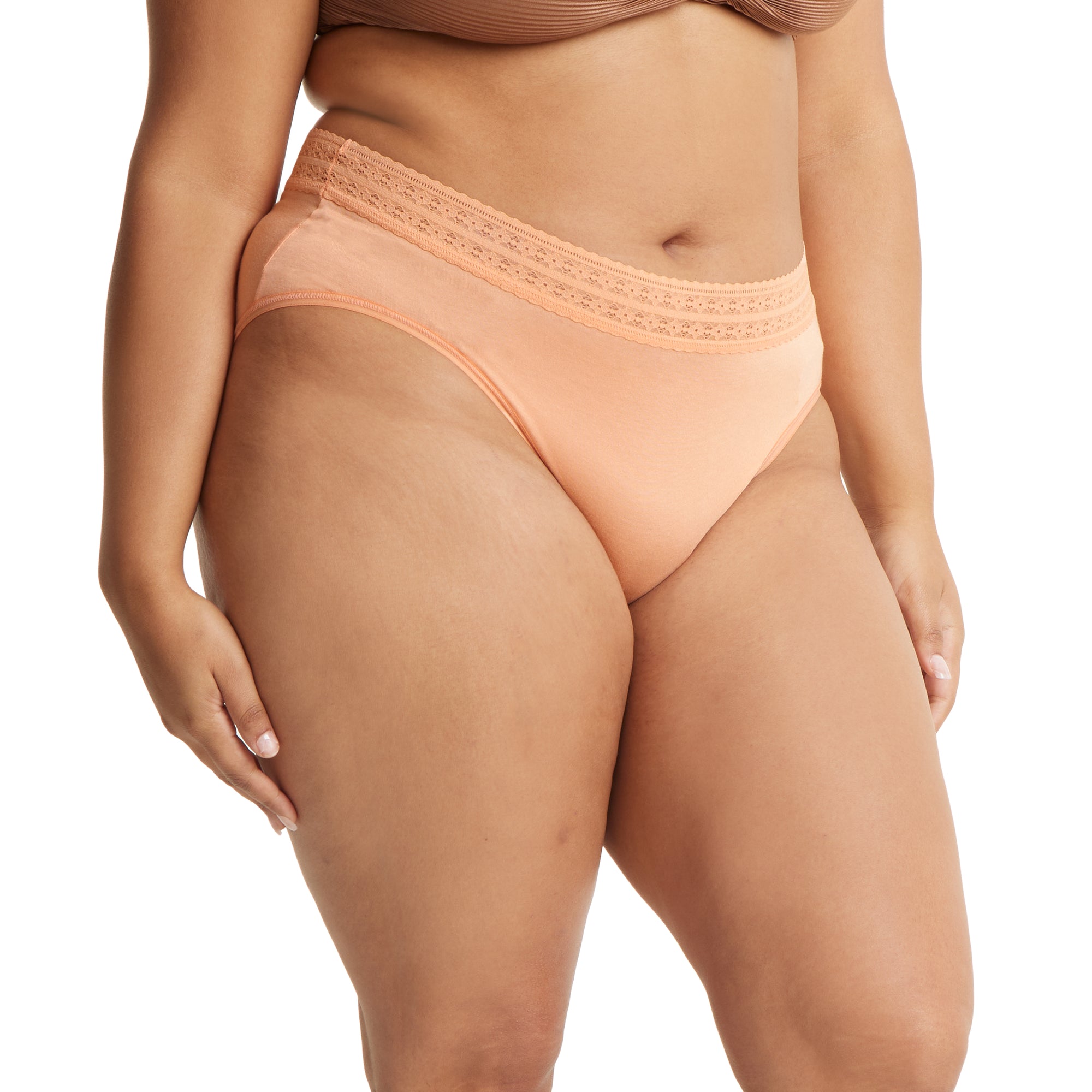 Plus Size Dreamease Modal French Brief | Orange Blossom