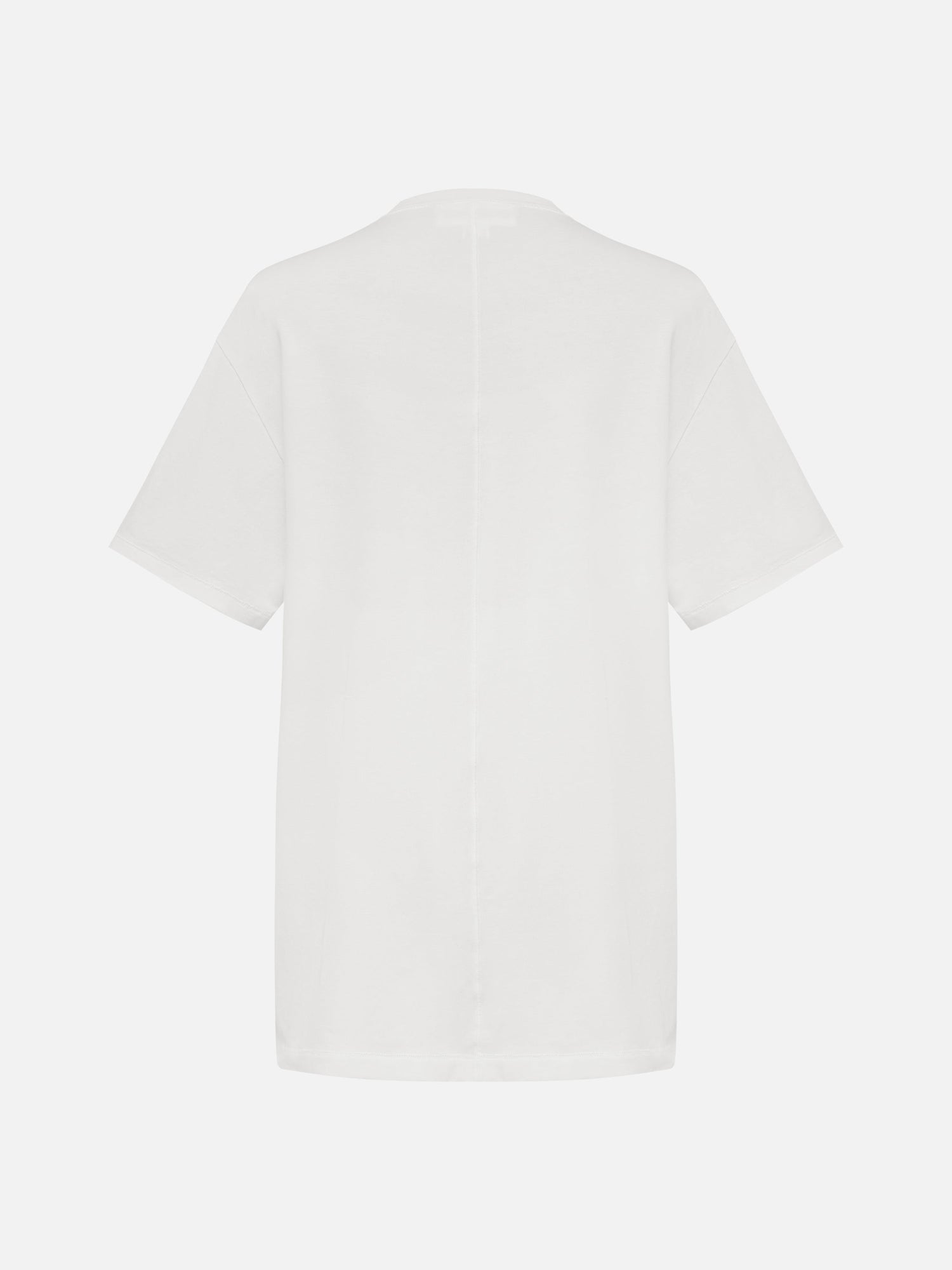 Cotton-Blend Tee | White
