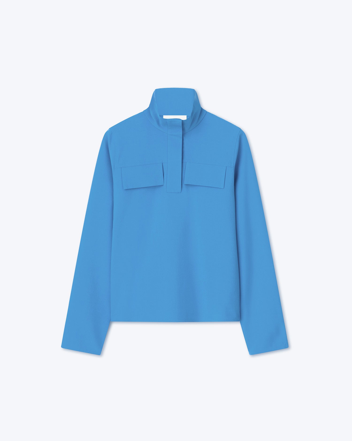 Vivia  Ecovero Funnel Neck Top | Blue Ss22