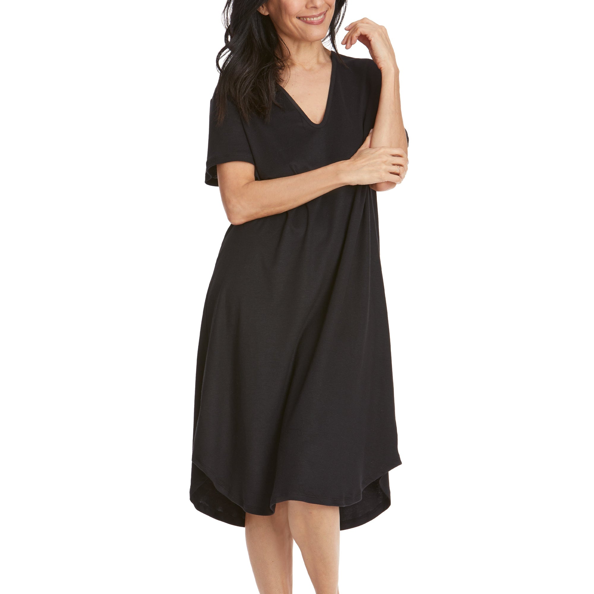 Cotton Nightshirt | Black