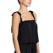 Unwind Shoulder Tie Tank | Black
