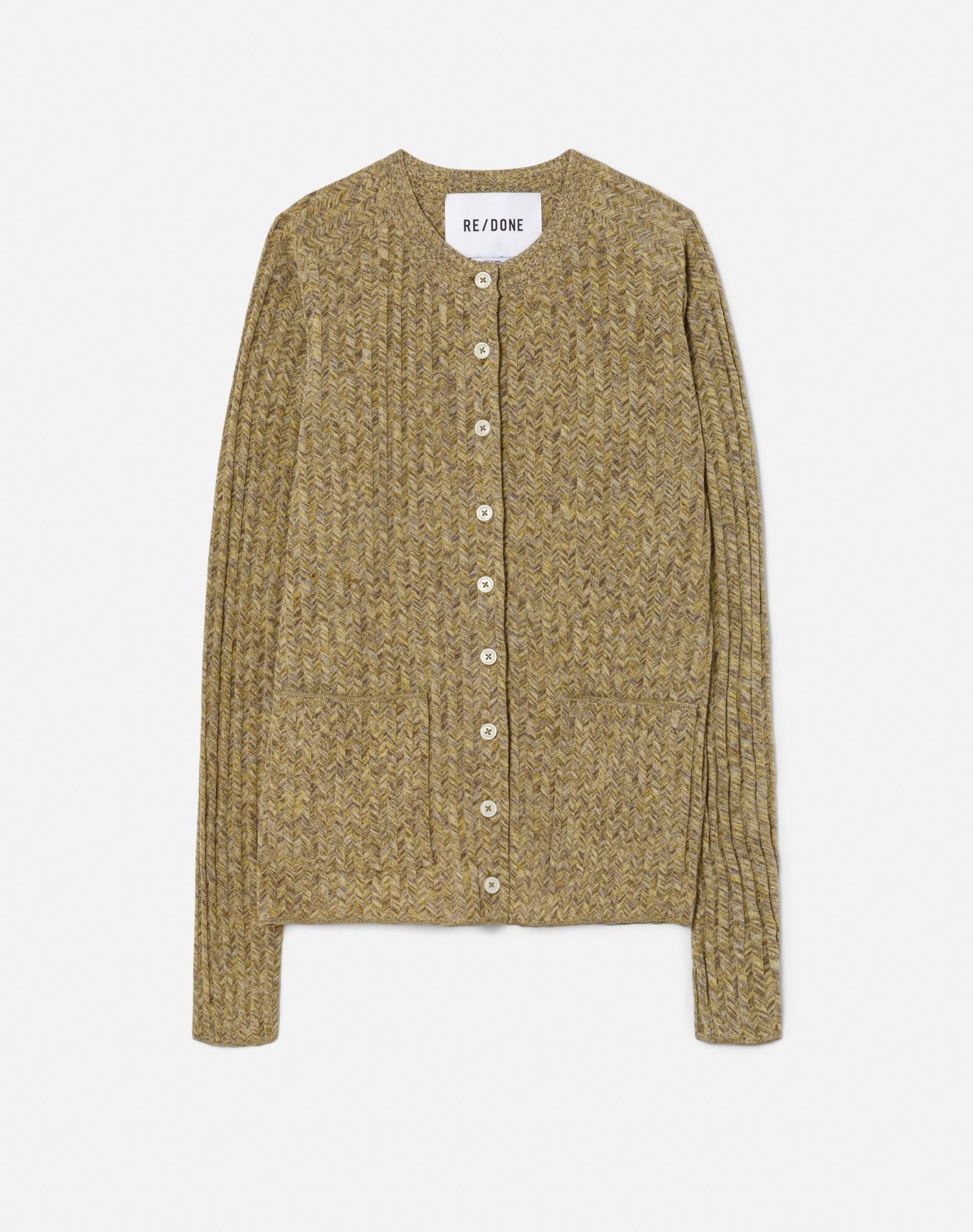 Womens | Chevron Rib Cardi | Pear