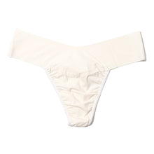 Breathesoft Natural Rise Thong | Linen (White)