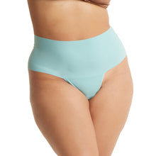 Plus Size Breathesoft Hi-Rise Thong | Eucalyptus Green