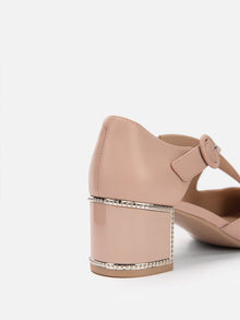 Little Chanel-style Mary Jane Shoes | Pink