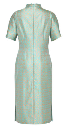 Floral Cheongsam Dress | Mint Green