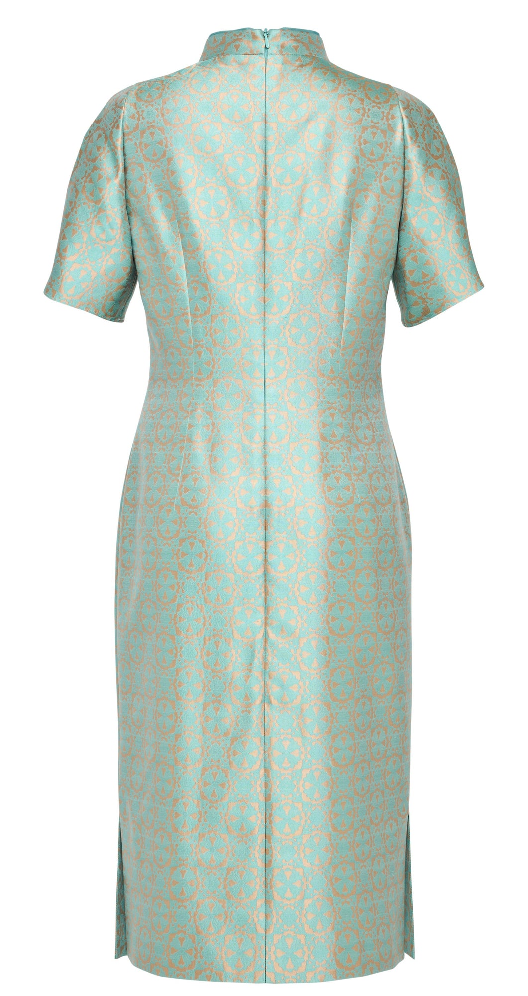Floral Cheongsam Dress | Mint Green